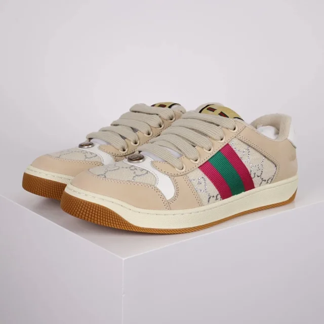 Gucci Sneakers Screener low-top with GG canvas and Web stripe product detail image 27