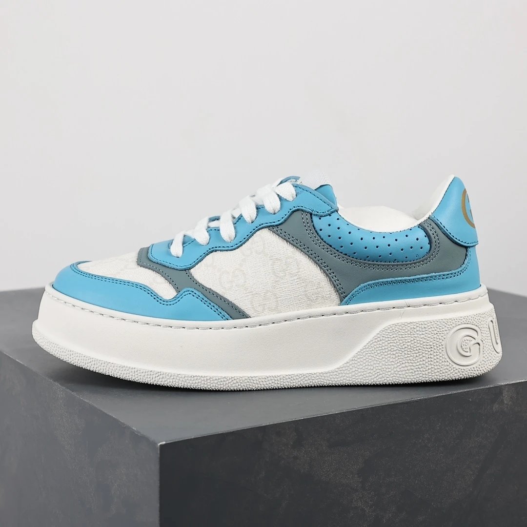 Gucci Sneakers Low-Top Chunky Platform — Gucci cookie shoes blue and white
