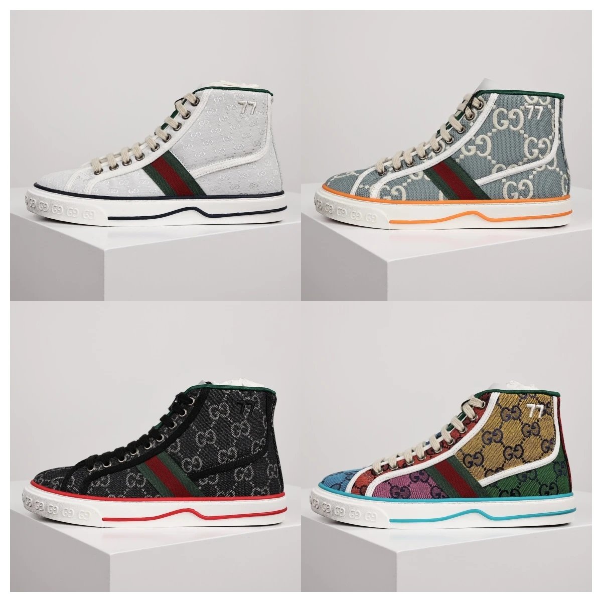 Gucci Sneakers Tennis 1977 high-top canvas image 1
