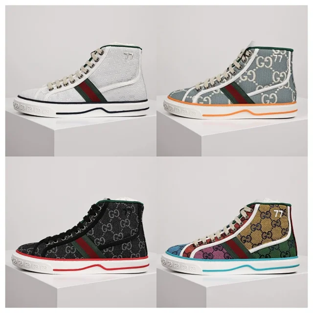 Gucci Sneakers Tennis 1977 high-top canvas product detail image 1
