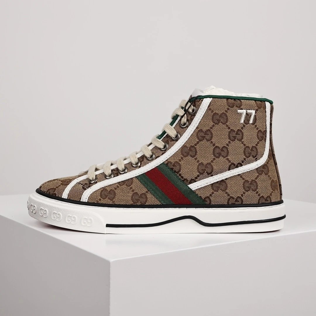 Gucci Sneakers Tennis 1977 high-top canvas — Gucci 1997 Sneakers High-top White Brown
