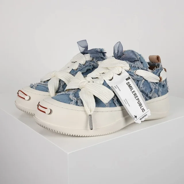 SMILEREPUBLIC Sneakers Frayed Canvas High-Top product detail image 36