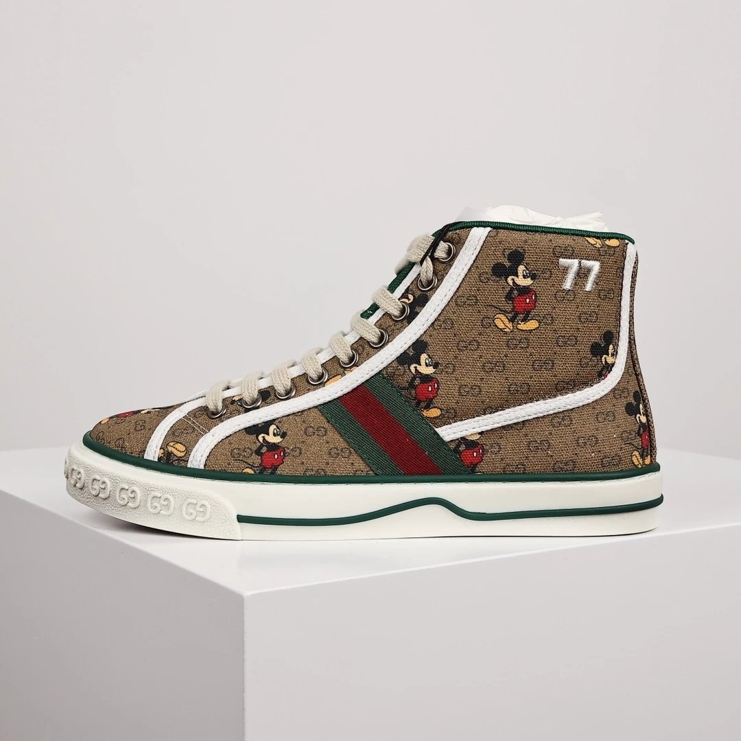 Gucci Sneakers Tennis 1977 high-top canvas — Gucci 1997 Sneakers High-top Brown
