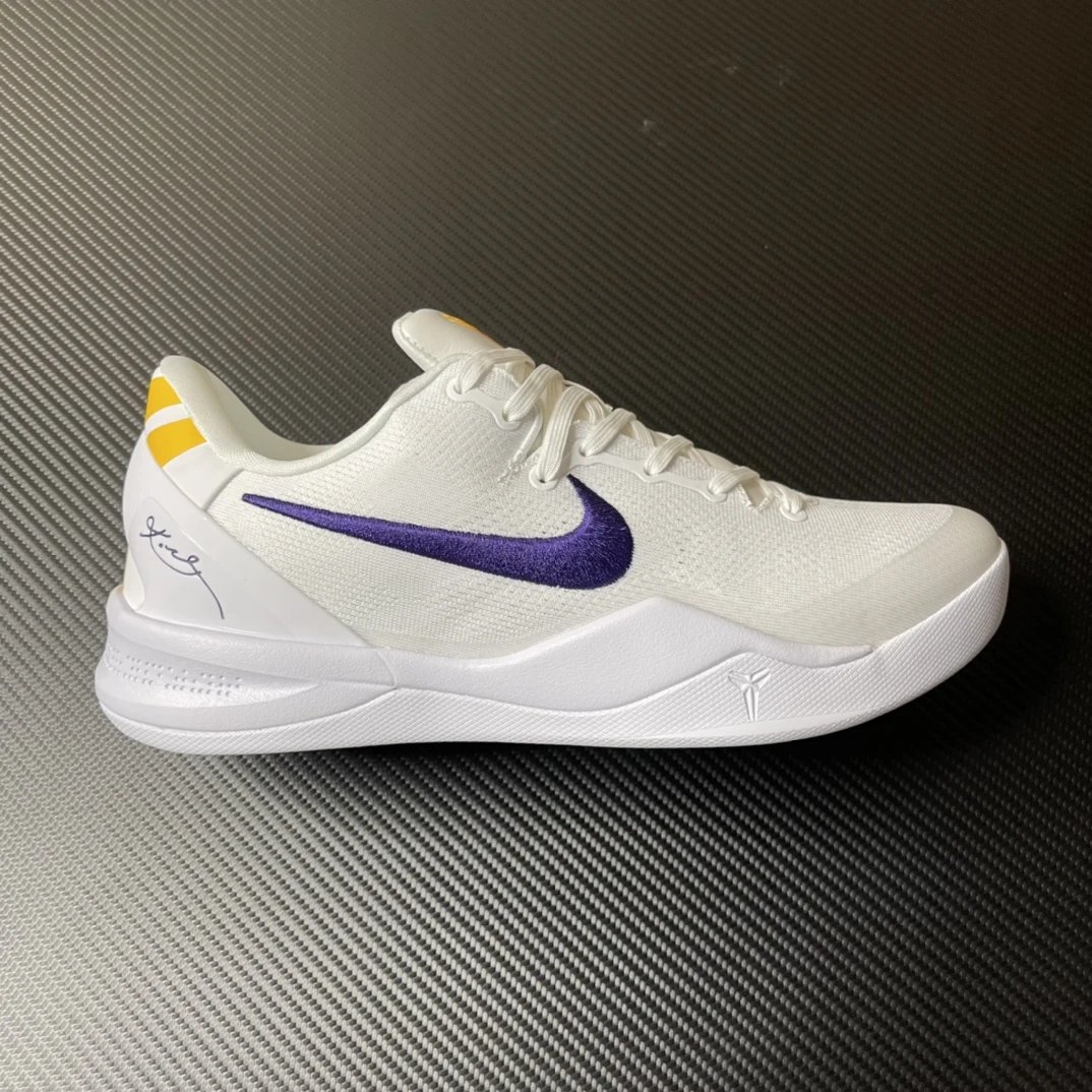 Kobe 8 White Purple HF9550-100