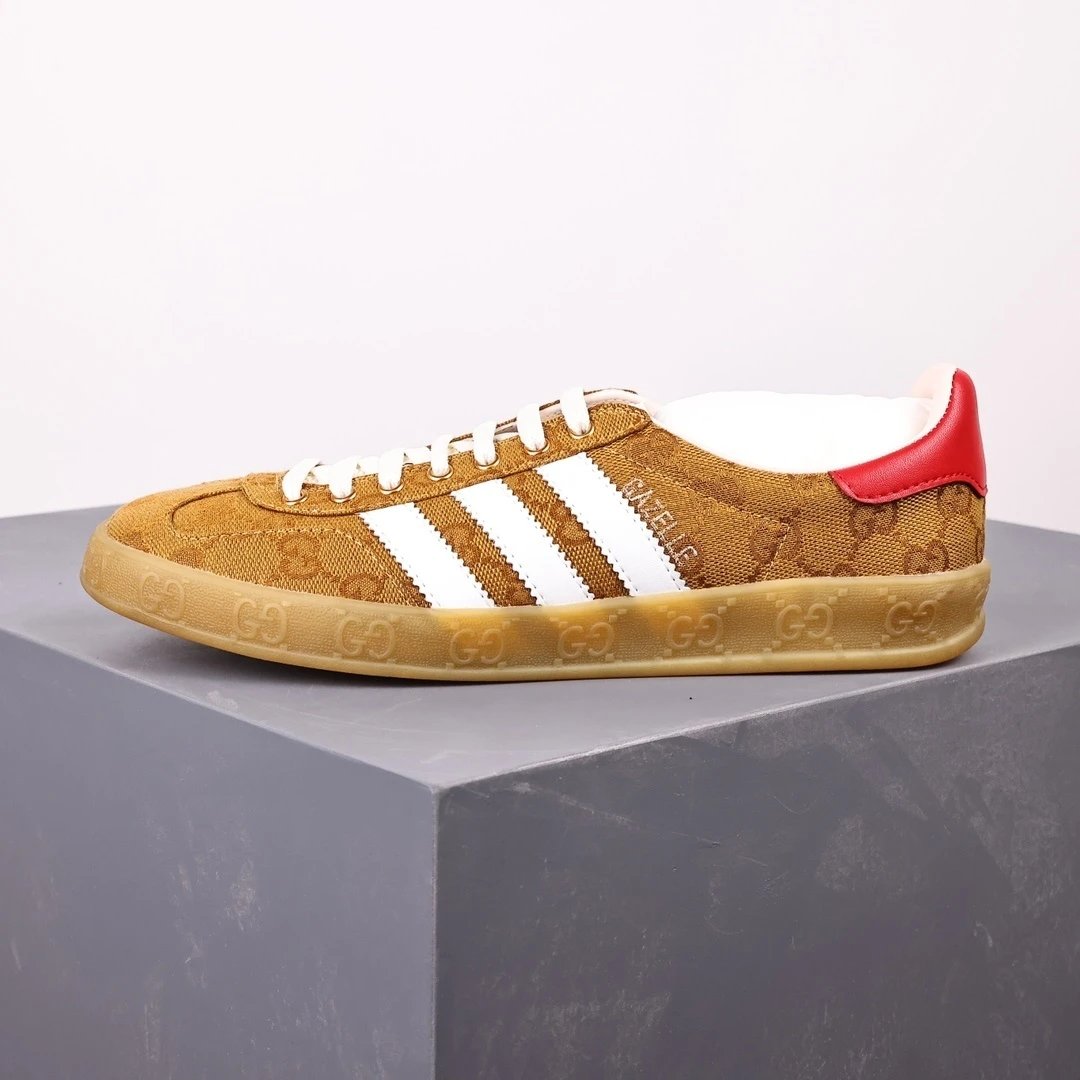 Gucci Gazelle Low adidas GG Monogram Beige Brown 707850 UWV20 7162
