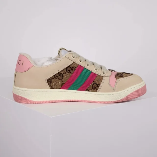 Gucci Sneakers Screener low-top with GG canvas and Web stripe product detail image 12