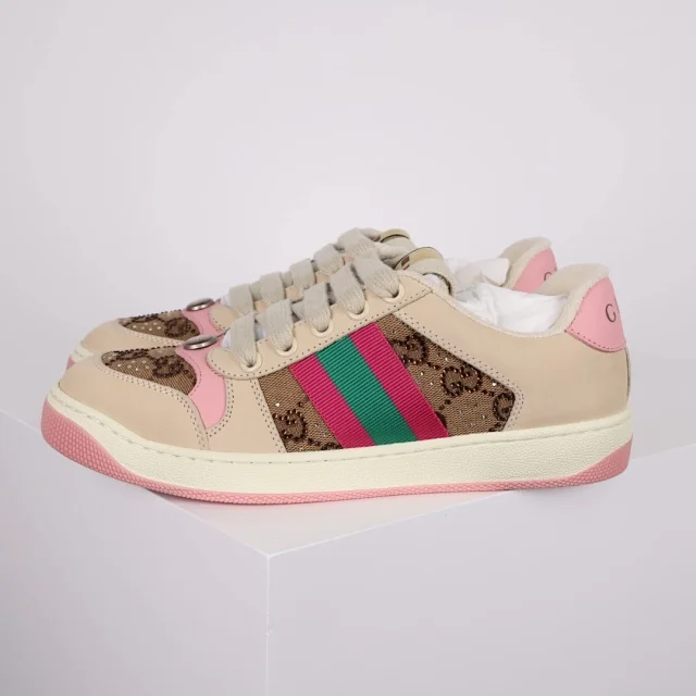 Gucci Sneakers Screener low-top with GG canvas and Web stripe product detail image 19