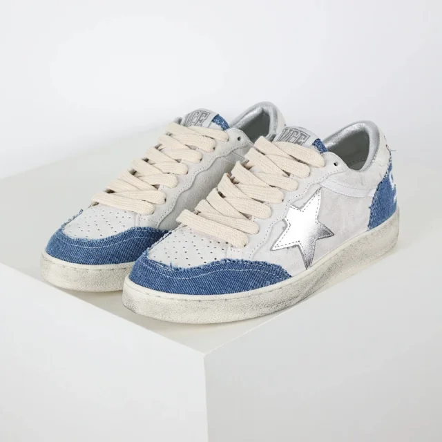 Golden Goose Sneakers Super-Star distressed star product detail image 5