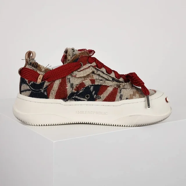 SMILEREPUBLIC Sneakers Frayed Canvas High-Top product detail image 3