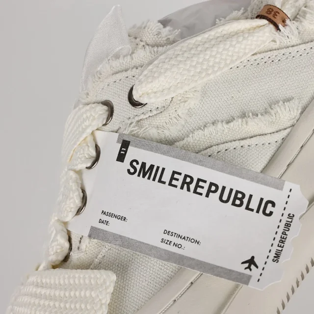 SMILEREPUBLIC Sneakers Frayed Canvas High-Top product detail image 14