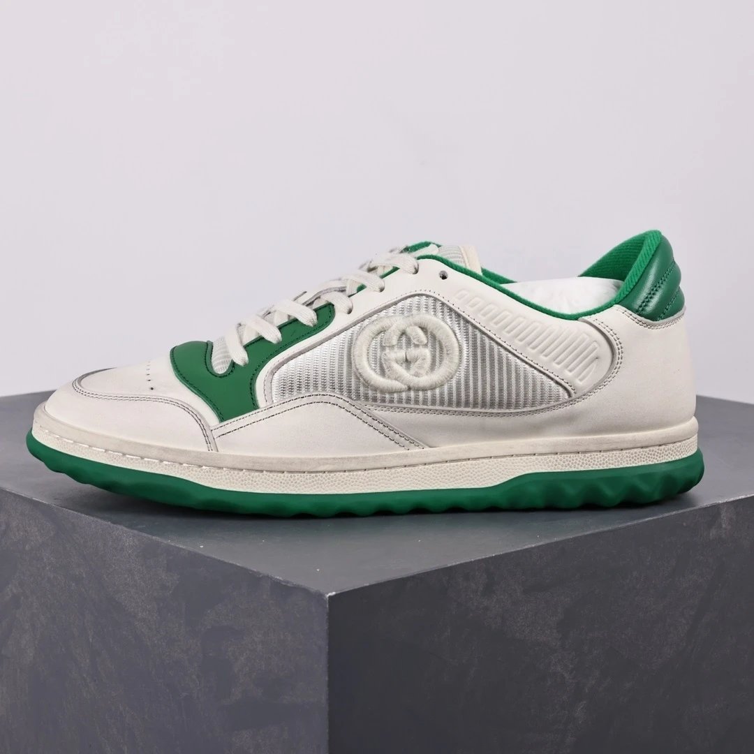 Gucci Sneakers MAC80 low-top with Interlocking G side logo — Gucci MAC80 white green