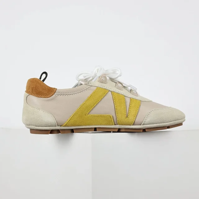 Louis Vuitton Sneakers Low-Profile Lace-Up with V Overlays product detail image 2