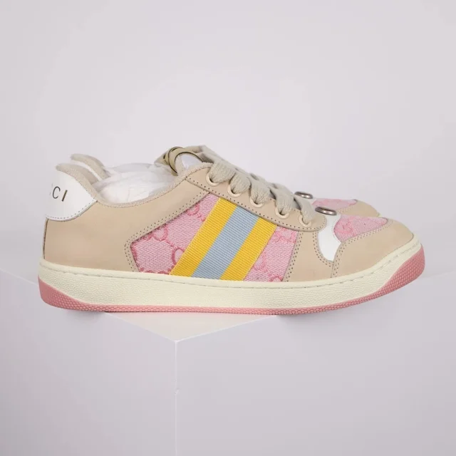 Gucci Sneakers Screener low-top with GG canvas and Web stripe product detail image 9