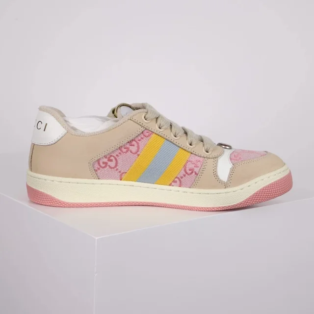 Gucci Sneakers Screener low-top with GG canvas and Web stripe product detail image 2