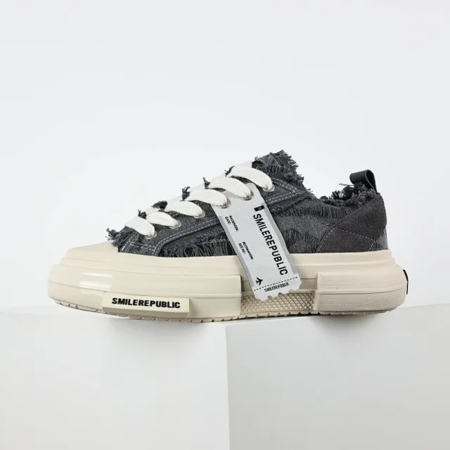 SMILEREPUBLIC Sneakers Low-top frayed canvas platform product detail image 2