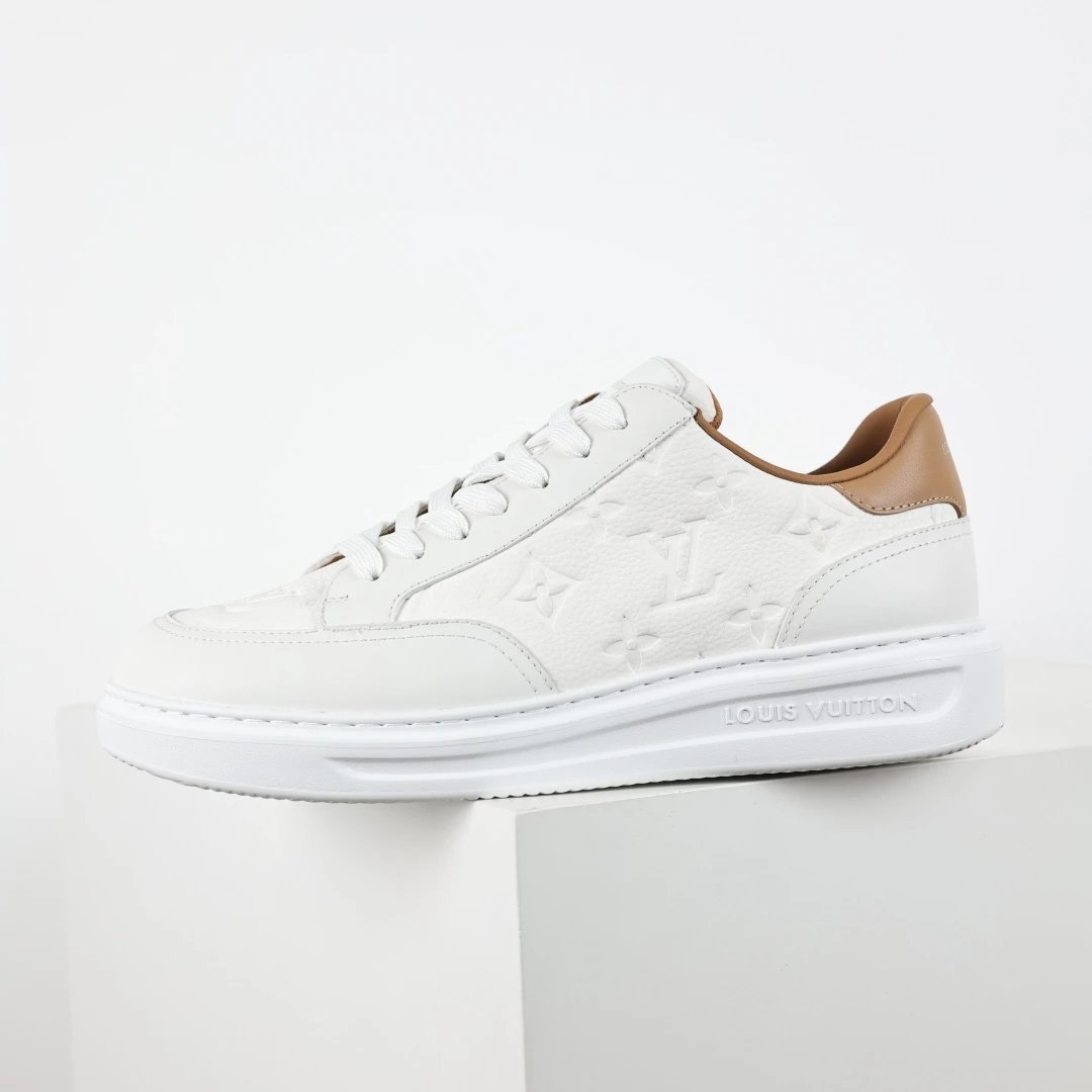 Louis Vuitton Sneakers Beverly Hills low-top — LV board shoes white brown