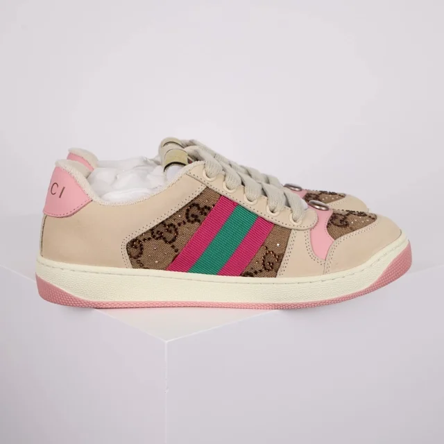 Gucci Sneakers Screener low-top with GG canvas and Web stripe product detail image 18
