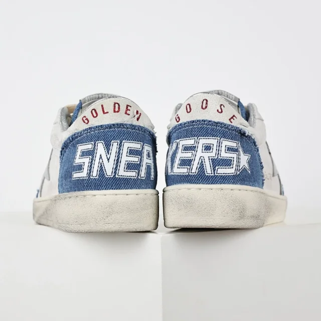 Golden Goose Sneakers Super-Star distressed star product detail image 6