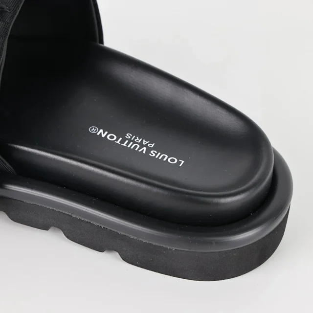 Louis Vuitton Slippers C8 Monogram Hook-and-Loop Strap Slides product detail image 7
