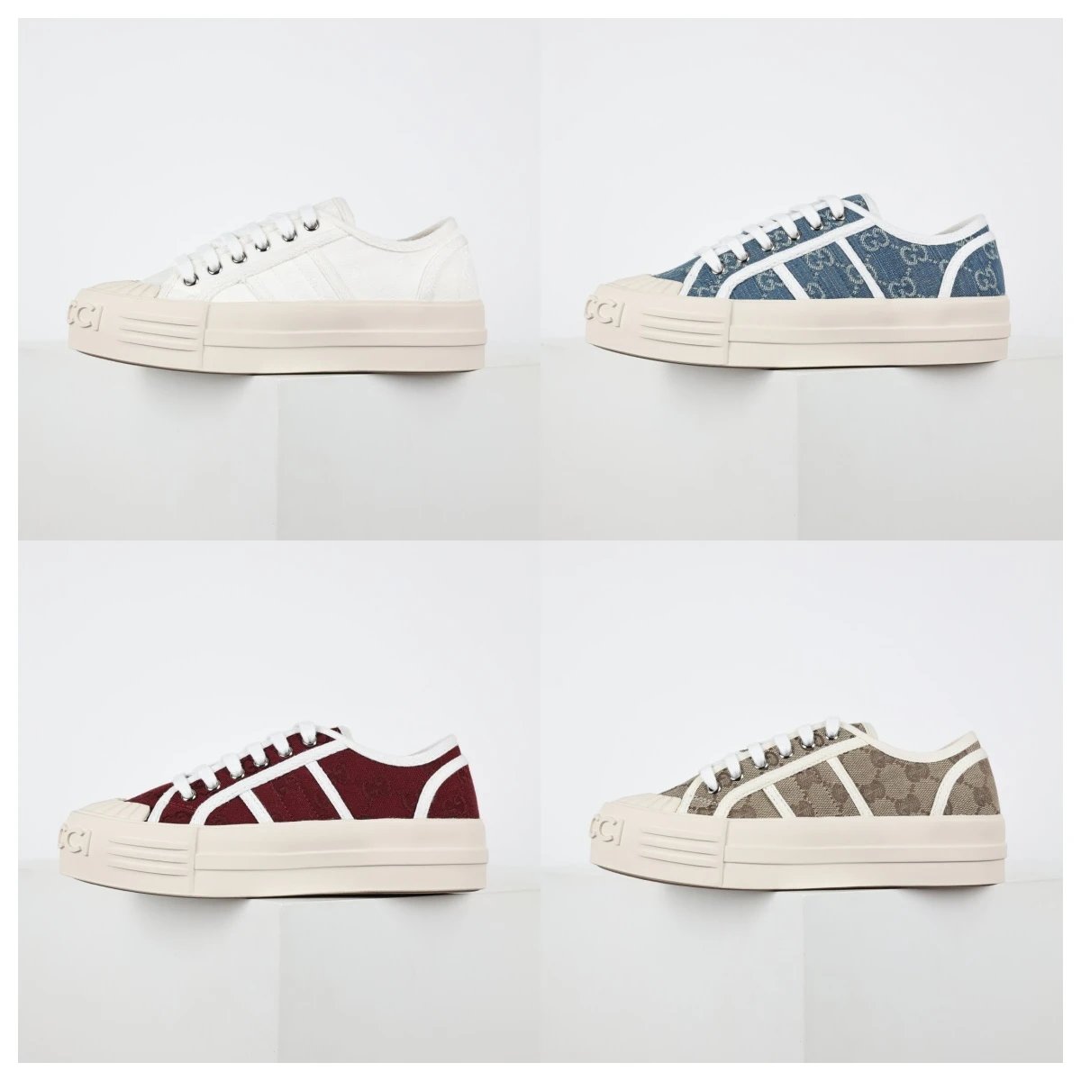 Gucci Sneakers Low-Top Platform Monogram Canvas image 1