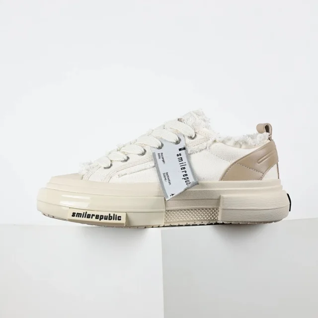 SMILEREPUBLIC Sneakers Low-top frayed canvas platform product detail image 20