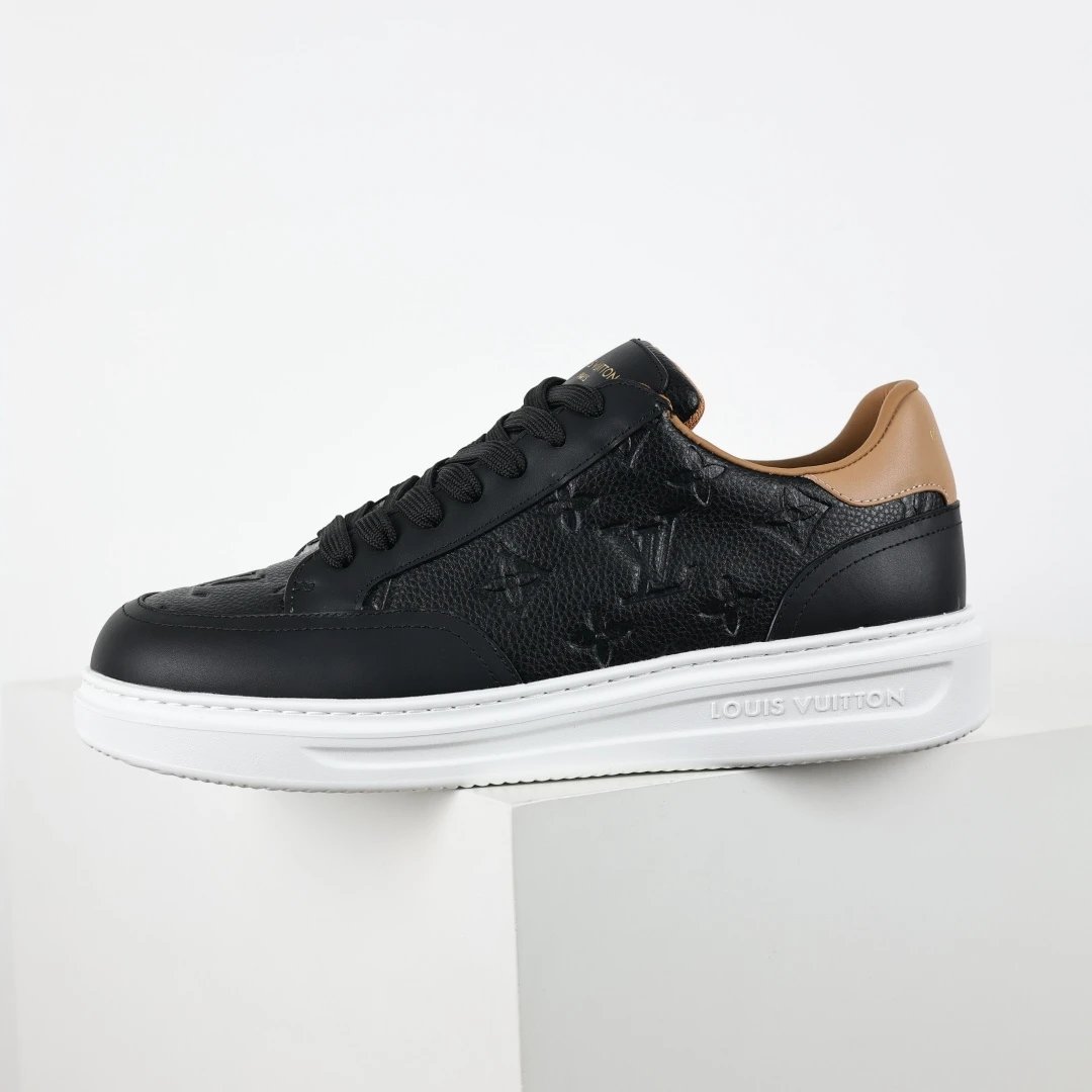 Louis Vuitton Sneakers Beverly Hills low-top — LV board shoes white and black