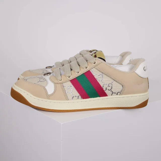 Gucci Sneakers Screener low-top with GG canvas and Web stripe product detail image 28