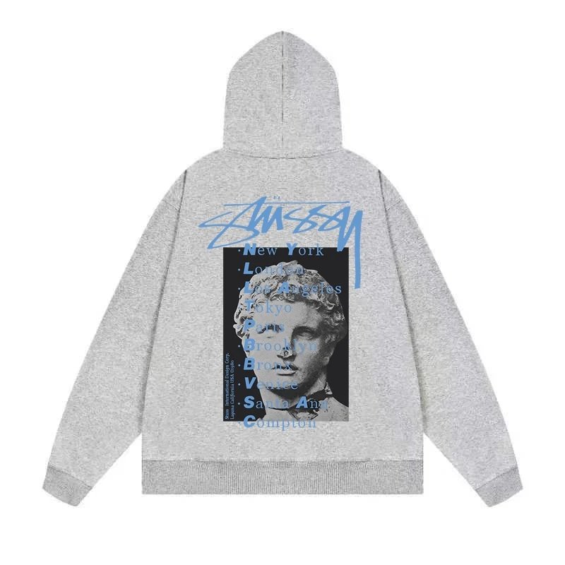 Stussy International Four Aces Flame Hoodie Black - 21