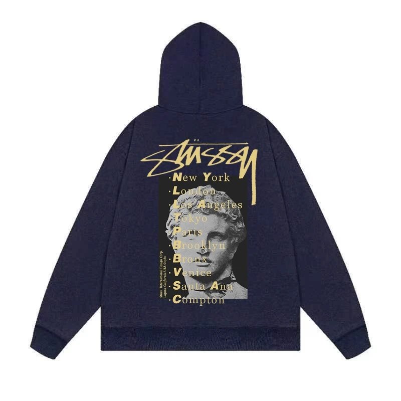 Stussy International Four Aces Flame Hoodie Black - 22