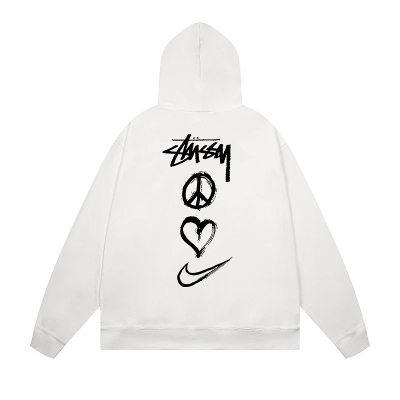 Stussy International Four Aces Flame Hoodie Black - 30