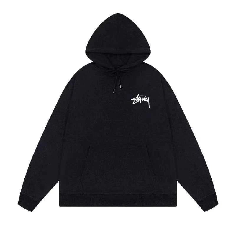 Stussy International Four Aces Flame Hoodie Black - 4