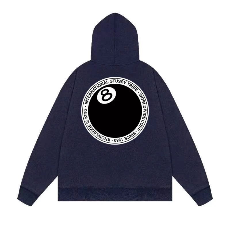 Stussy International Four Aces Flame Hoodie Black - 26