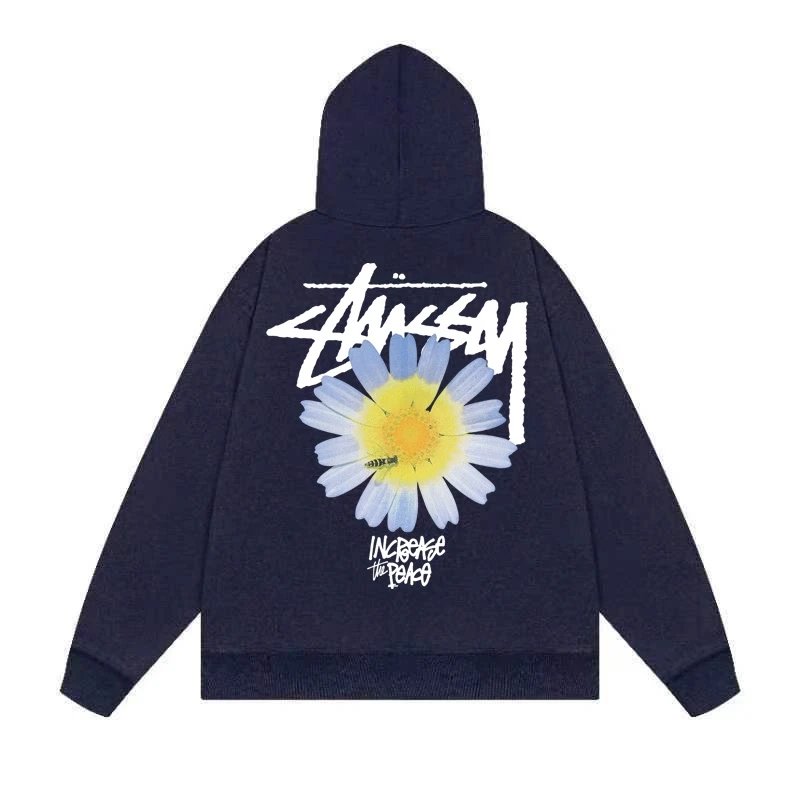 Stussy International Four Aces Flame Hoodie Black - 16
