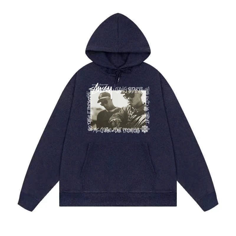 Stussy x Nike The Wing World Trip Navy Hoodie - 12