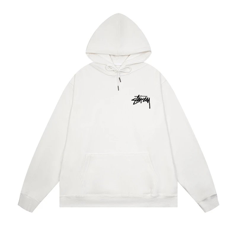 Stussy International Four Aces Flame Hoodie Black - 5