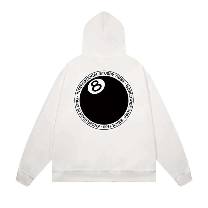 Stussy International Four Aces Flame Hoodie Black - 24