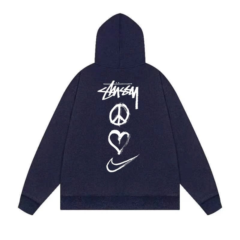 Stussy International Four Aces Flame Hoodie Black - 28