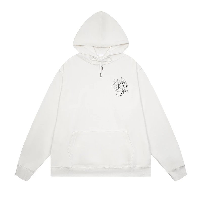 Stussy International Four Aces Flame Hoodie Black - 6