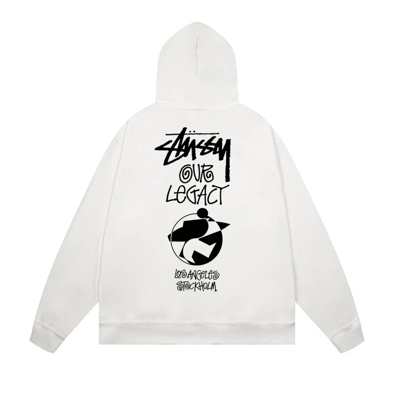 Stussy Drip Logo Hoodie White - 25