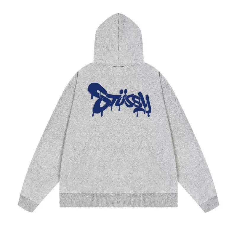 Stussy Drip Logo Hoodie White - 31
