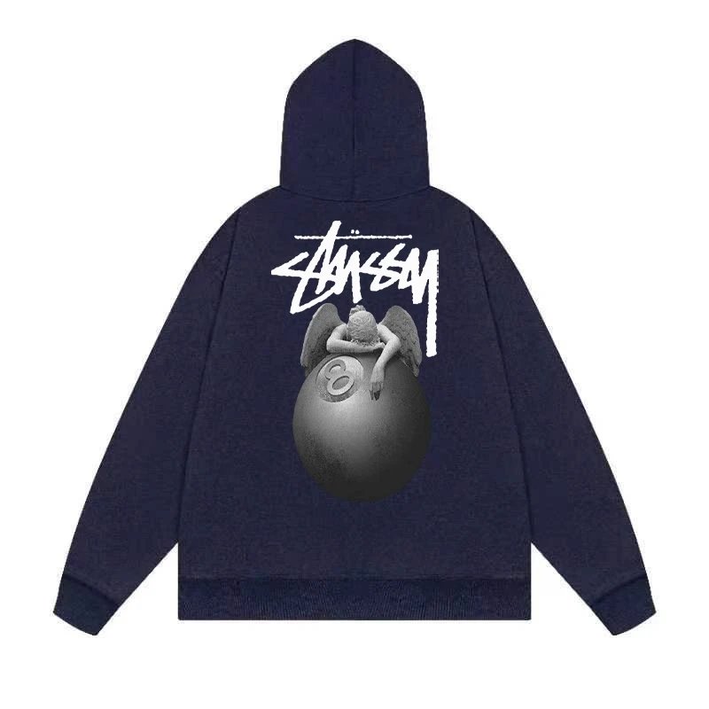 Stussy x Nike The Wing World Trip Navy Hoodie - 6