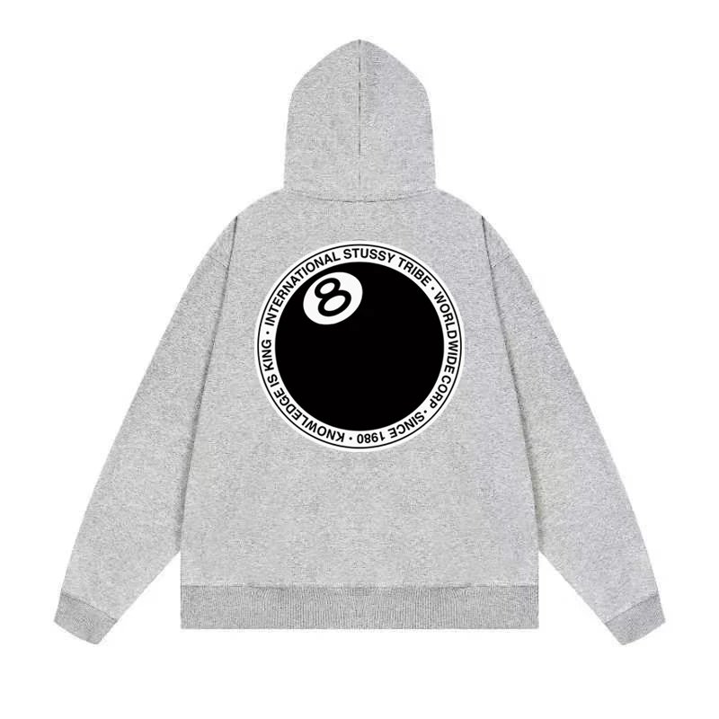 Stussy International Four Aces Flame Hoodie Black - 25
