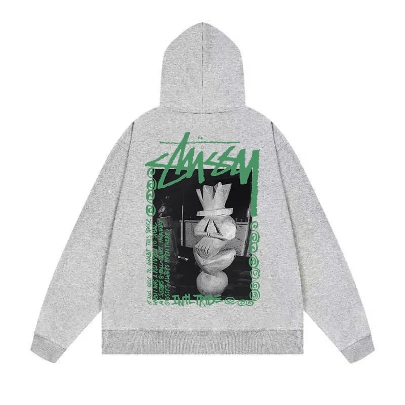 Stussy International Four Aces Flame Hoodie Black - 13