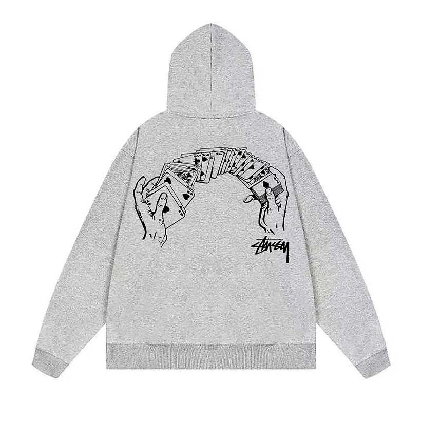 Stussy Drip Logo Hoodie White - 9