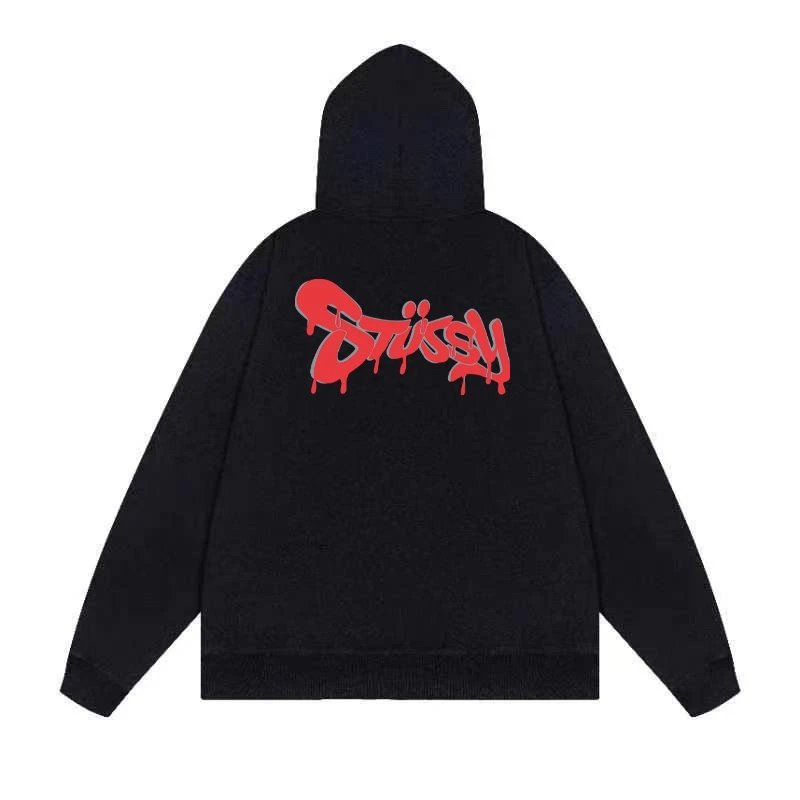 Stussy Drip Logo Hoodie White - 28