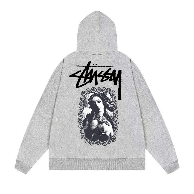 Stussy Drip Logo Hoodie White - 7