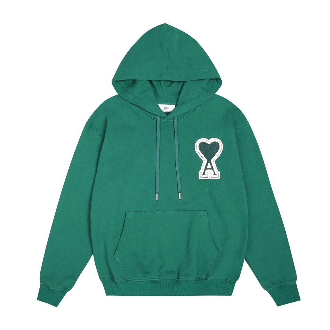 AMI Paris College Hoodie Gray - 37