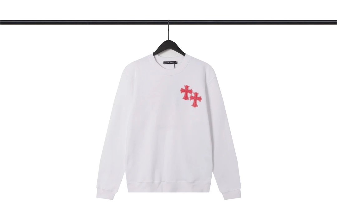 Chrome Hearts Cross Logo Long Sleeve Sweatshirt White Sweater - 25