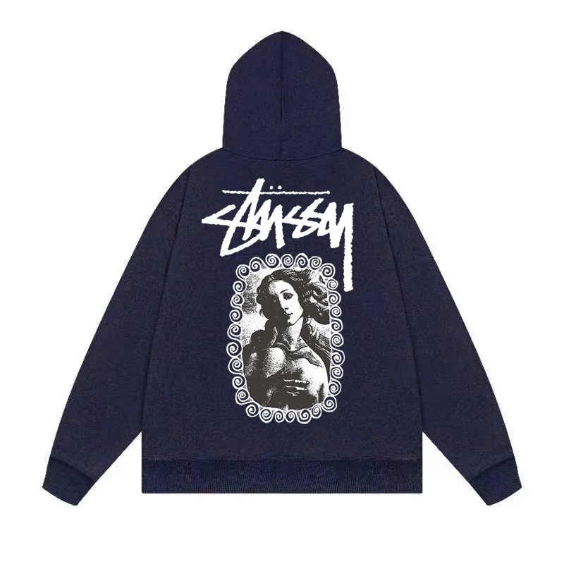 Stussy Drip Logo Hoodie White - 4