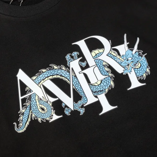 Amiri Eagle Logo Crewneck Sweatshirt Beige Hoodie - 10